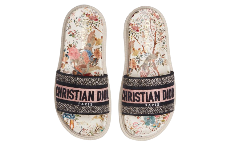 Purchase (W) （女性用）ディオール ドウェイ 刺繍コットンスライド「ベージュファッション」 KCQ550JHR_S43L