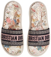DIOR迪奧 Dway 棉質刺繡 時尚涼拖 女款 米色 Purchase DIOR迪奧 Dway 棉質刺繡 時尚涼拖 女款 米色