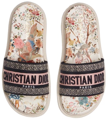 (Women) Dior Dway Embroidered Cotton Slides 'Beige Fashion' KCQ550JHR_S43L Purchase (Women) Dior Dway Embroidered Cotton Slides 'Beige Fashion' KCQ550JHR_S43L