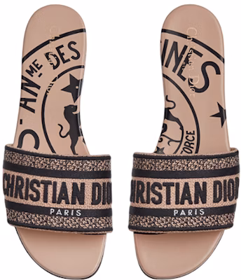 (Women) Dior Dway Embroidered Flat Slide 'Fiery Red' KCQ308JUR_S08U Purchase (Women) Dior Dway Embroidered Flat Slide 'Fiery Red' KCQ308JUR_S08U