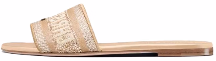 (Women) Dior Dway Embroidered Sandal 'Gold' KCQ209LCS_S62K (Women) Dior Dway Embroidered Sandal 'Gold' KCQ209LCS_S62K
