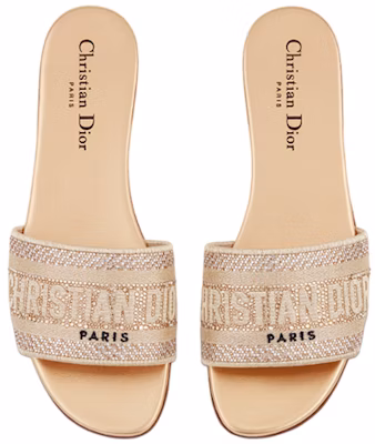 (W) Sandal Dior Dway Bordir 'Emas' KCQ209LCS_S62K Shop (W) Sandal Dior Dway Bordir 'Emas' KCQ209LCS_S62K
