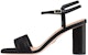 (W) Dior Dway Sandal Tumit Tinggi Kulit Satin Sulaman 'Hitam' KDQ896ETL_S900