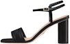 Buy (W) Dior Dway Sandal Tumit Tinggi Kulit Satin Sulaman 'Hitam' KDQ896ETL_S900