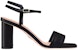 (W) Dior Dway Sandal Tumit Tinggi Kulit Satin Sulaman 'Hitam' KDQ896ETL_S900
