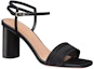 Lookbook (W) Dior Dway Sandal Tumit Tinggi Kulit Satin Sulaman 'Hitam' KDQ896ETL_S900