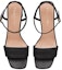 Shop (W) Dior Dway Sandal Tumit Tinggi Kulit Satin Sulaman 'Hitam' KDQ896ETL_S900