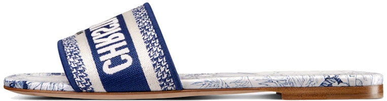 (Women) Dior Dway Embroidered Slide 'Blue White' KCQ209RIY_S60W (Women) Dior Dway Embroidered Slide 'Blue White' KCQ209RIY_S60W