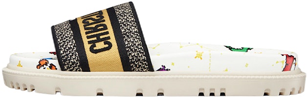 (Women) Dior Dway Embroidered Slides 'Zodiac Signs' KCQ550ZPE_S43L (Women) Dior Dway Embroidered Slides 'Zodiac Signs' KCQ550ZPE_S43L