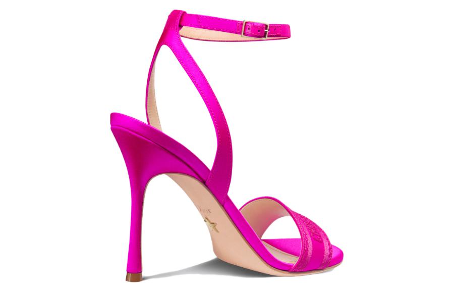 Purchase (W) Sandales à Talons Ouverts Dior Dway en Tissu avec Boucle ''Rose'' KCQ853SBS_S65P