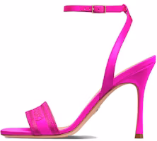 (Women) Dior Dway Fabric Open-Toe High-Heeled Buckle Slide Sandals 'Pink' KCQ853SBS_S65P (Women) Dior Dway Fabric Open-Toe High-Heeled Buckle Slide Sandals 'Pink' KCQ853SBS_S65P