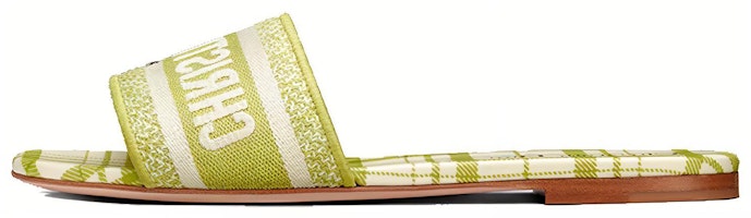 (Women) Dior Dway Fabric Slide 'Green Yellow' KCQ209CND_S46H (Women) Dior Dway Fabric Slide 'Green Yellow' KCQ209CND_S46H