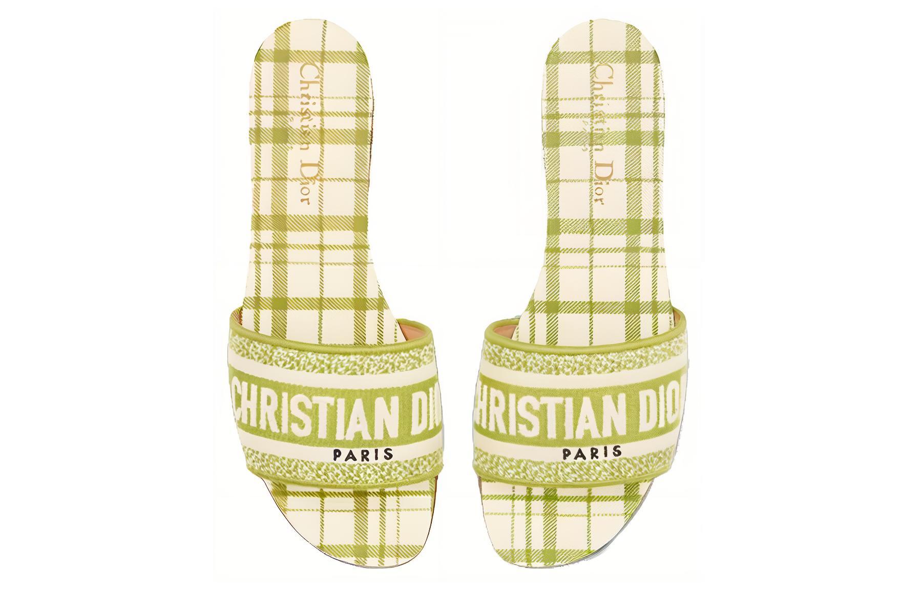 Shop (W) Dior Dway Fabrik Slaid 'Hijau Kuning' KCQ209CND_S46H