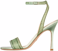 (Women) Dior Dway Heeled Sandal 'Green Buckle' KDQ707LCS_S79K (Women) Dior Dway Heeled Sandal 'Green Buckle' KDQ707LCS_S79K