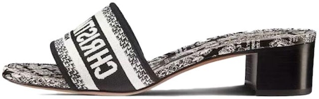 (Women) Dior Dway Heeled Slide 'Black White' KCQ244KPY_S11X (Women) Dior Dway Heeled Slide 'Black White' KCQ244KPY_S11X