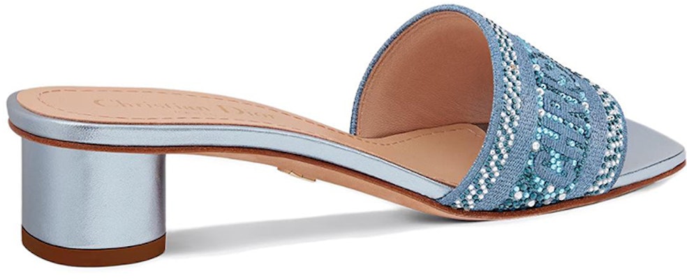 (W) Dior Dway Sandalia Tacón 'Bordado Cristal Azul' KCQ860LCS_S80K Shop (W) Dior Dway Sandalia Tacón 'Bordado Cristal Azul' KCQ860LCS_S80K