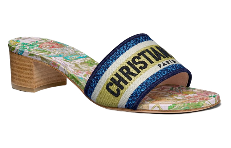 (W) Dior Dway Heeled Slide 'Blue White' 圖 3