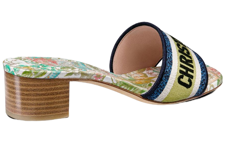 (W) Dior Dway Heeled Slide 'Blue White' 圖 4