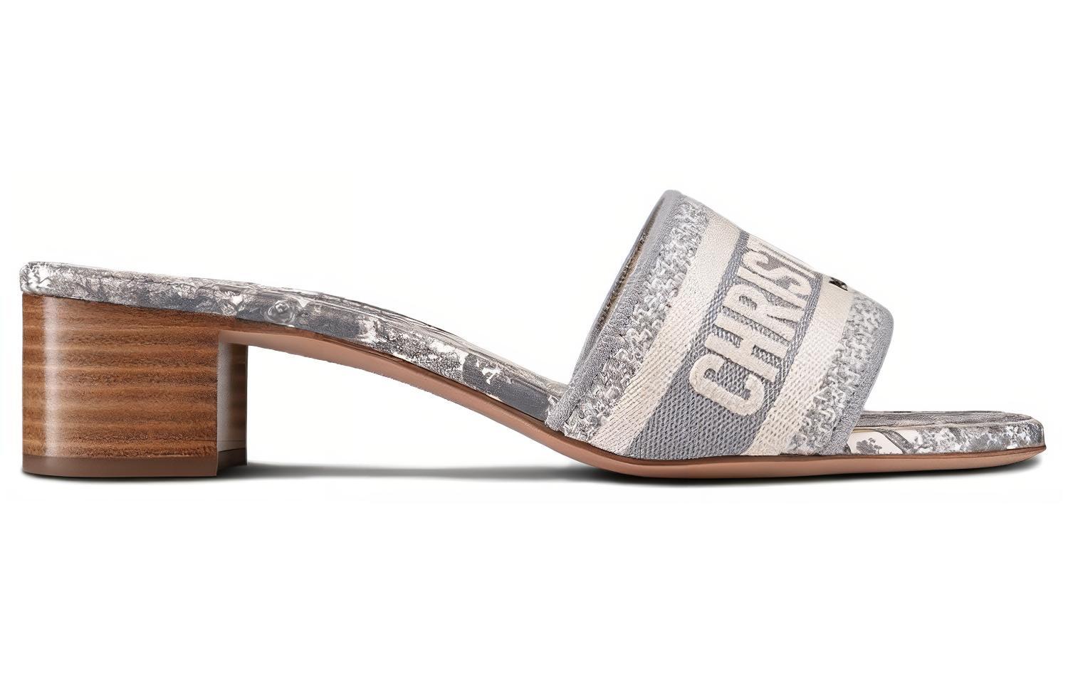 Order DIOR 迪奧 DWAY 高跟涼拖 女款 灰色