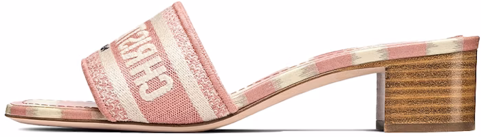 (Women) Dior Dway Heeled Slide 'Pink' KCQ244IKE_S34U (Women) Dior Dway Heeled Slide 'Pink' KCQ244IKE_S34U