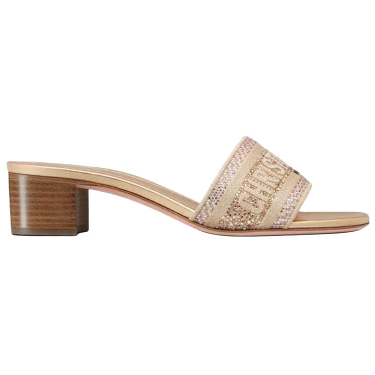 Order (W) Dior Dway Sandalias de Tacón 'Oro' KCQ244LCS_S62K
