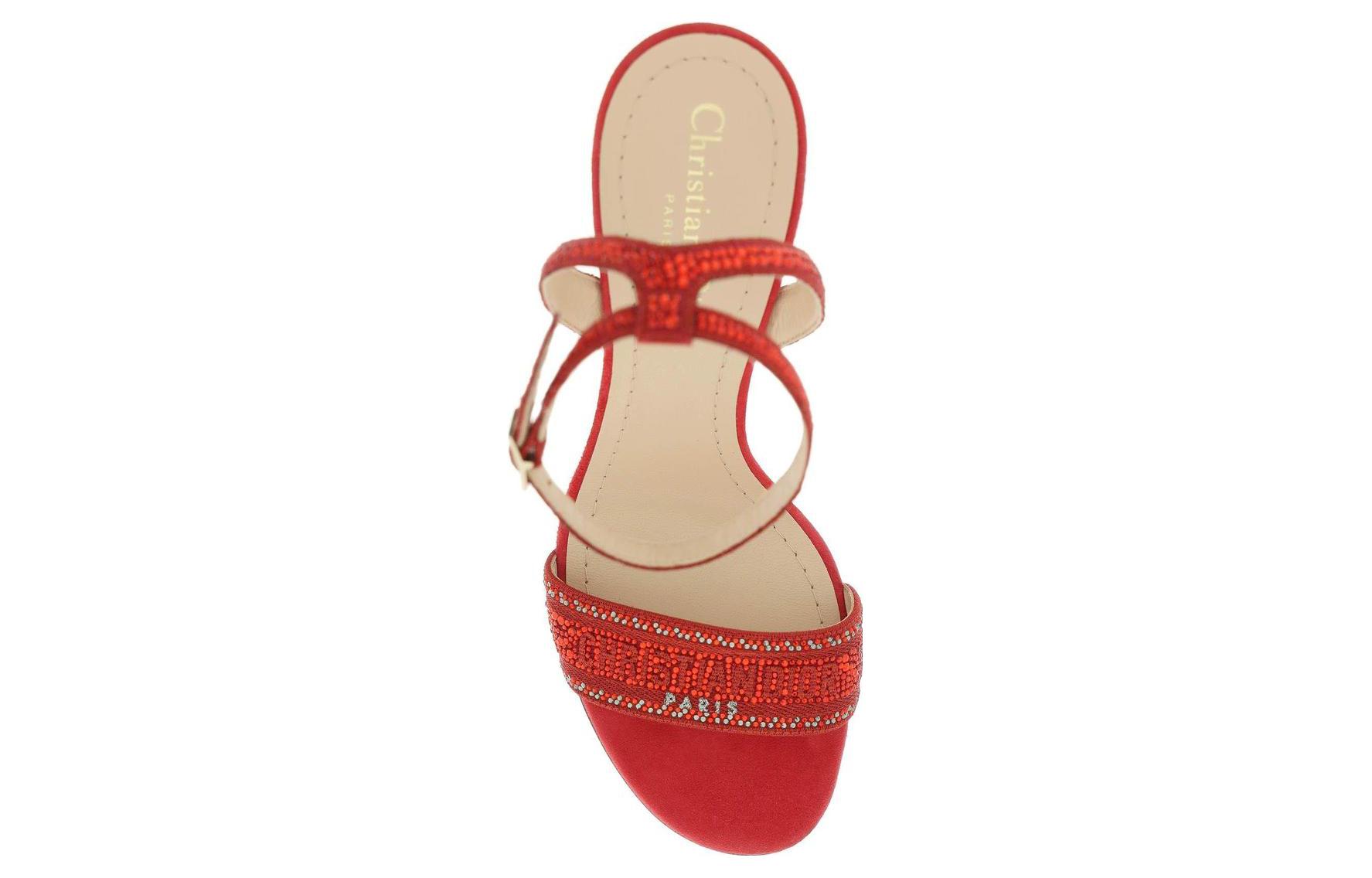 (W) Dior Dway High-Heel Slide 'Red Fashion' 圖 5