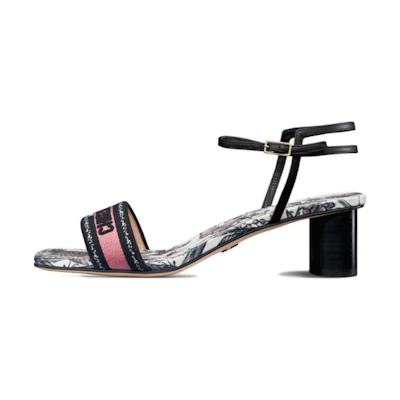 (W) Dior Dway High-Heeled Slide 'Black'