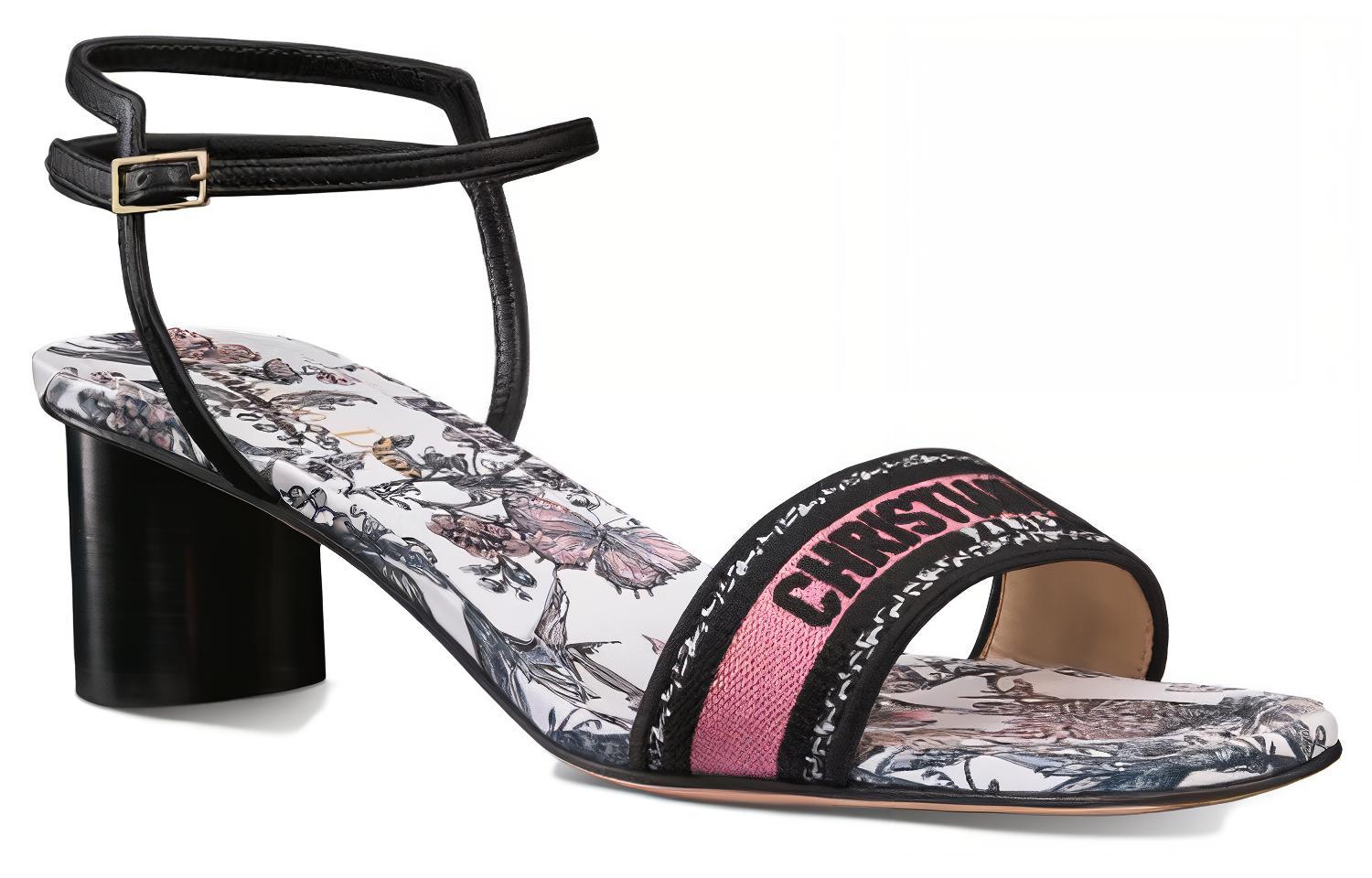 Lookbook (W) Dior Dway Selipar Bertumit Tinggi 'Hitam' KCQ929TMX_S80W