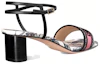 Shop (W) Dior Dway Selipar Bertumit Tinggi 'Hitam' KCQ929TMX_S80W
