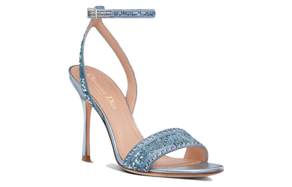 Shop (W) Dior Dway Sandales à Talons Hauts ''Bleu'' KCQ707LCS_S80K
