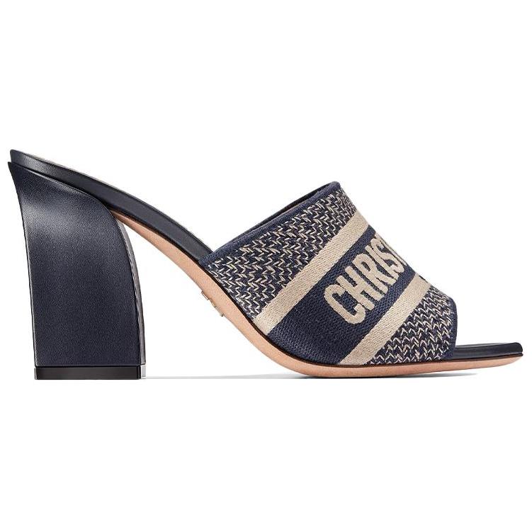 Order (W) Dior Dway Sandalia de Tacón Alto 'Azul Marino' KDQ358ERC_S56B