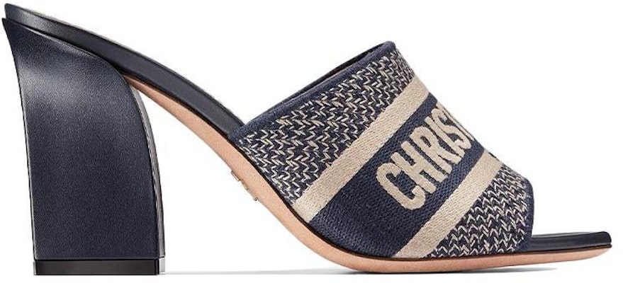 (Women) Dior Dway High-Heeled Slide 'Navy Blue' KDQ358ERC_S56B Order (Women) Dior Dway High-Heeled Slide 'Navy Blue' KDQ358ERC_S56B