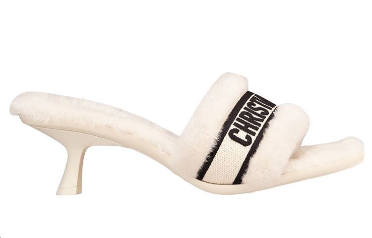 Order (W) (女性用) ディオール ドウェイ サンダル 'ホワイトファー' KDQ745ESK_S05W KDQ745ESK_S05W