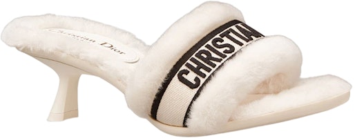 (W) Sandal Dior Dway 'White Fur' KDQ745ESK_S05W Lookbook (W) Sandal Dior Dway 'White Fur' KDQ745ESK_S05W