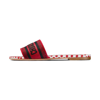 (W) Dior Dway Slide 'Amour Red'