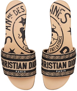 DIOR 迪奧 DWAY 棉質涼拖 女款 米黃色 Purchase DIOR 迪奧 DWAY 棉質涼拖 女款 米黃色