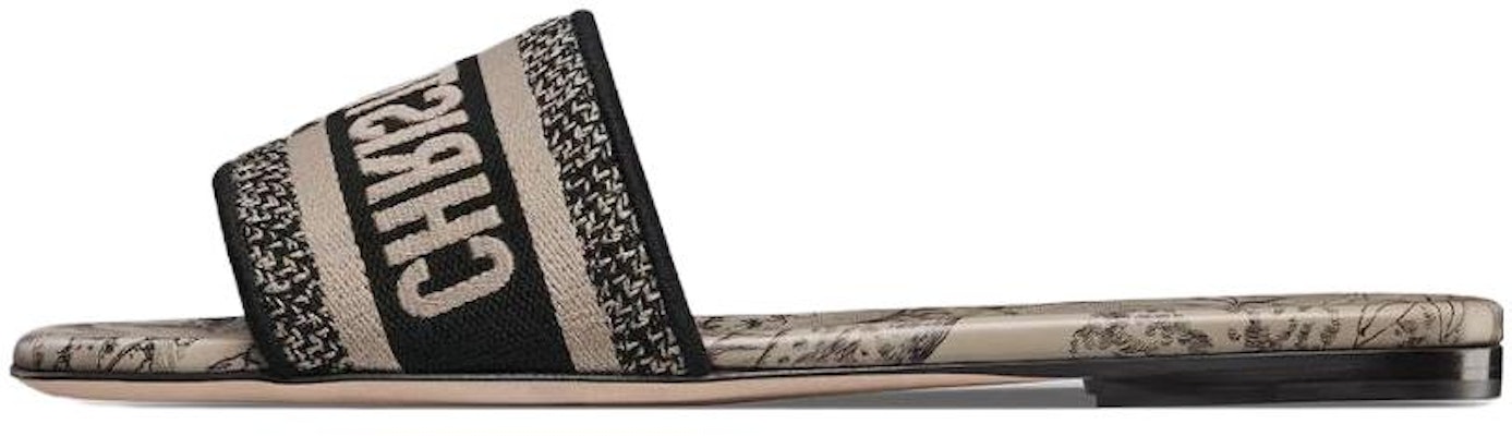 (W) ディオール Dway スライド ベージュ/ブラック KCQ209VOY_S37U Buy (W) ディオール Dway スライド ベージュ/ブラック KCQ209VOY_S37U