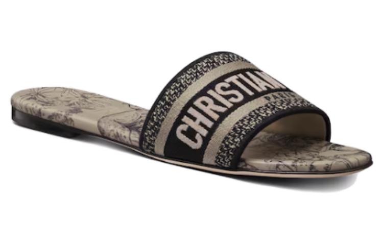 (W) Dior Dway Slide 'Beige Black' 圖 3