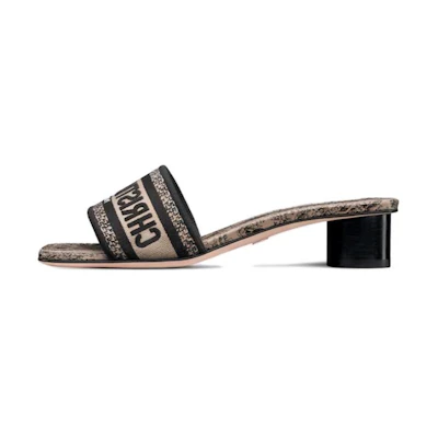 (W) Dior Dway Slide 'Beige Black'