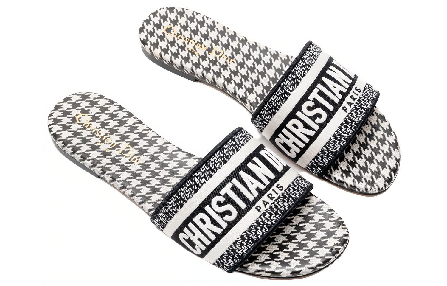 Purchase (W) Dior Dway Slide ''Zwart'' KCQ209MPK_S19W