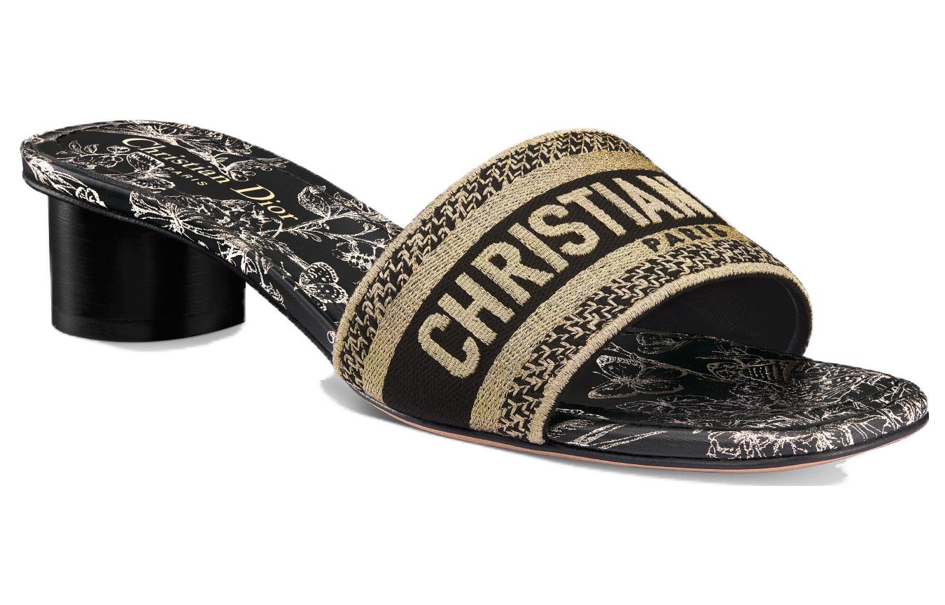 Shop (Women) Dior Dway Slide 'Black' KCQ902ESR_S21X