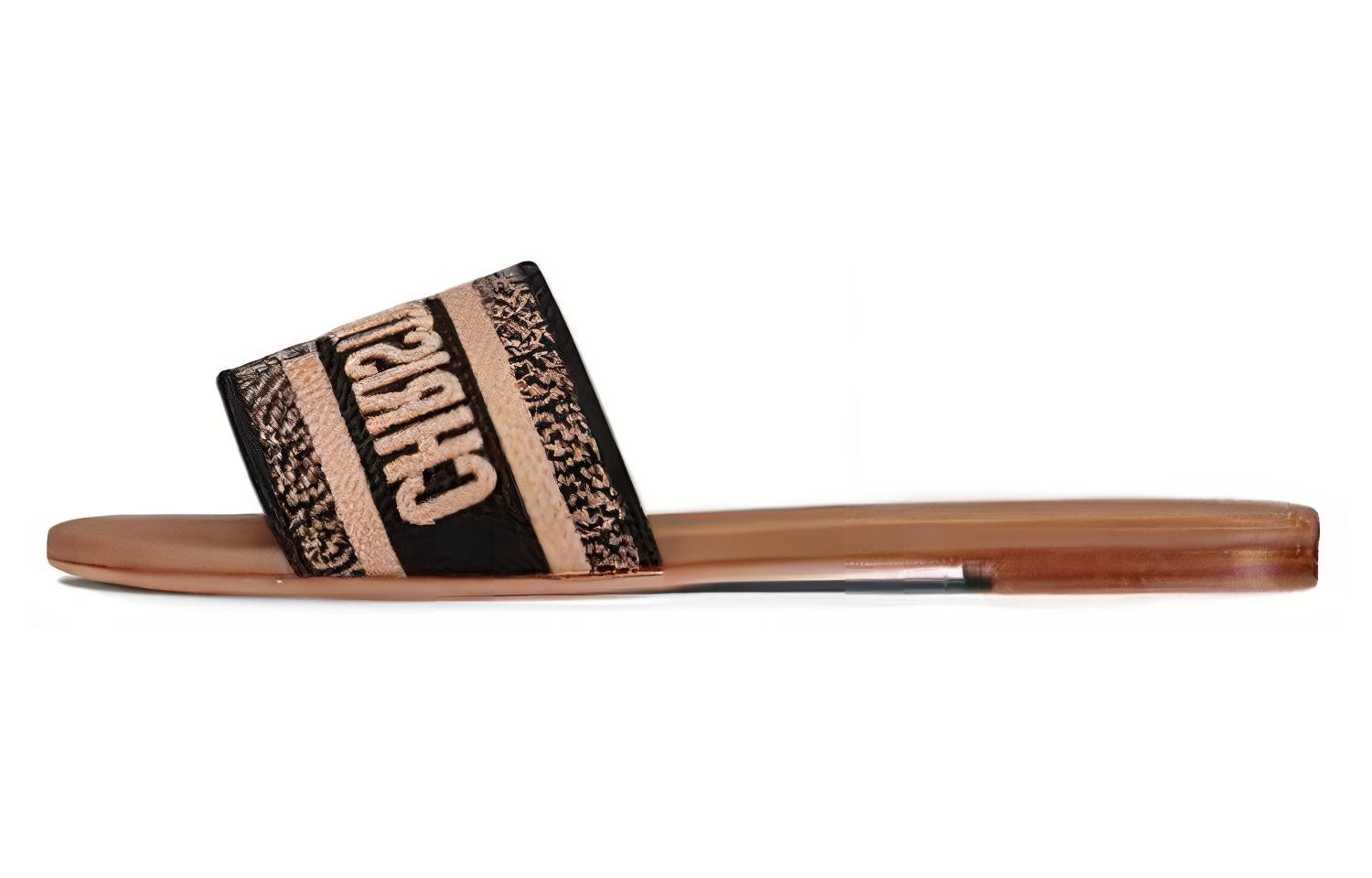 Buy (W) Dior Dwayスライド (ブラックブラウン) KCQ166ERC_S47X