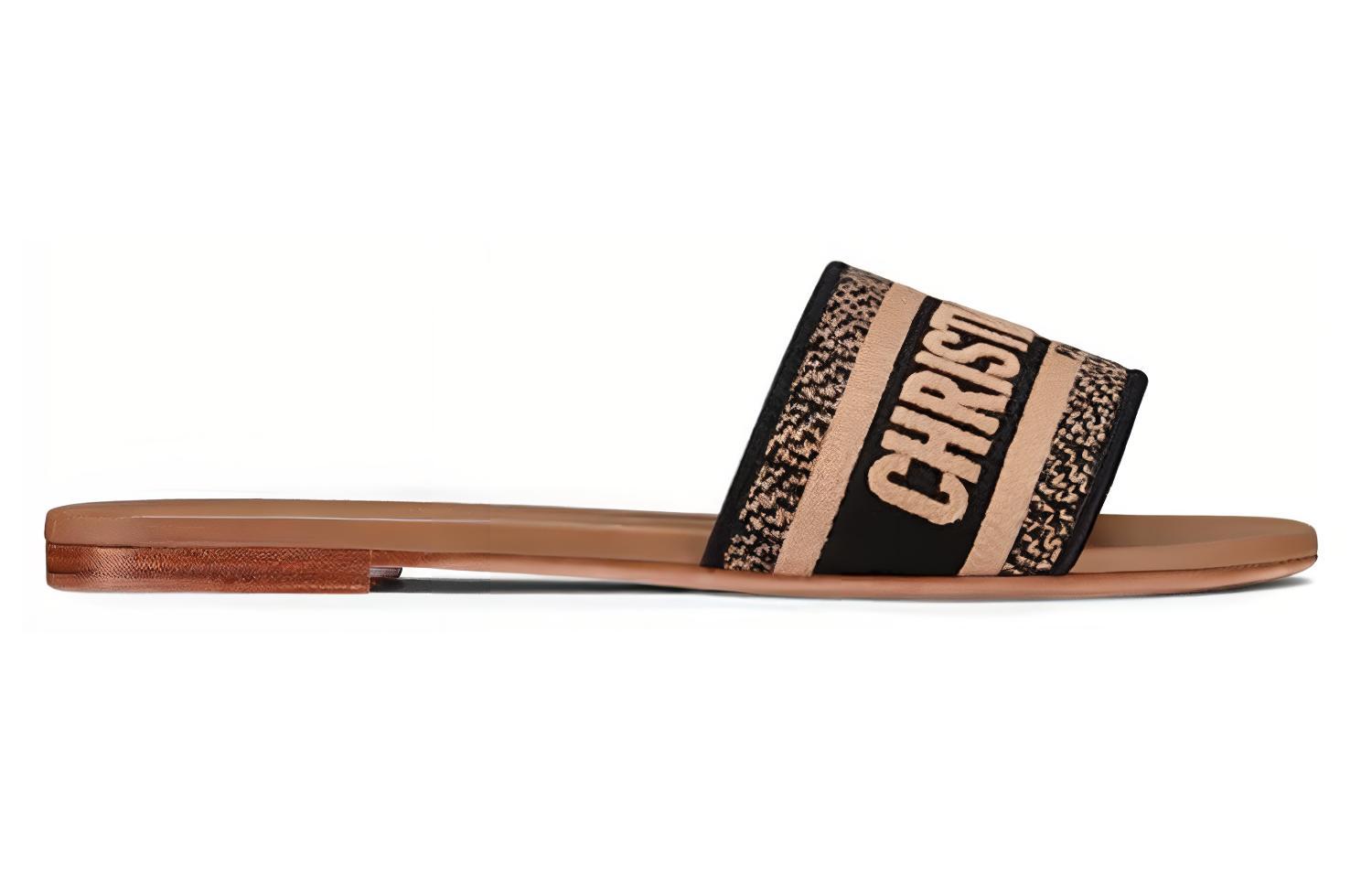 Order (W) Dior Dwayスライド (ブラックブラウン) KCQ166ERC_S47X