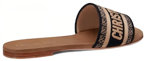 DIOR 迪奧 Dway 布料 露趾 時尚拖鞋 女款 黑棕色 Shop DIOR 迪奧 Dway 布料 露趾 時尚拖鞋 女款 黑棕色