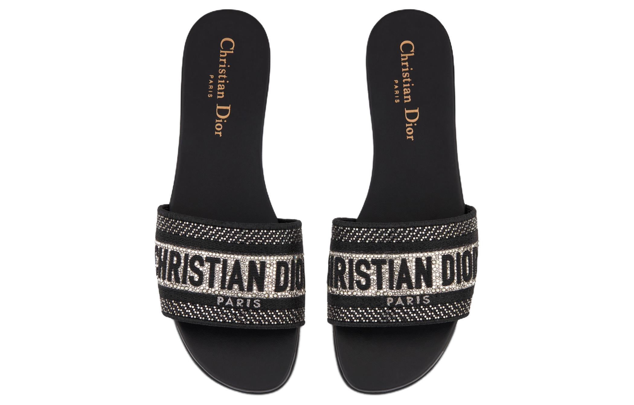 (W) Dior Dway Slide 'Black Cotton' 圖 5