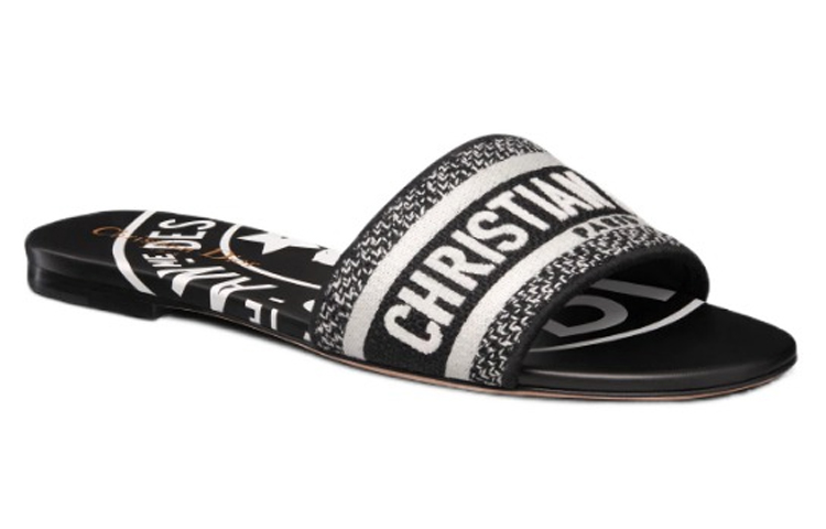 (W) Dior Dway Slide 'Black Cotton' 圖 3