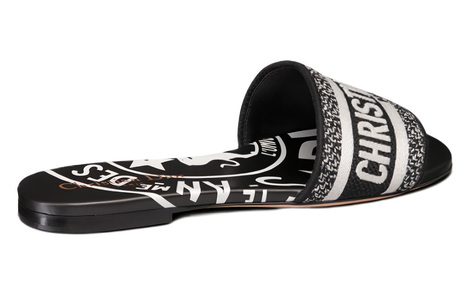 (W) Dior Dway Slide 'Black Cotton' 圖 5