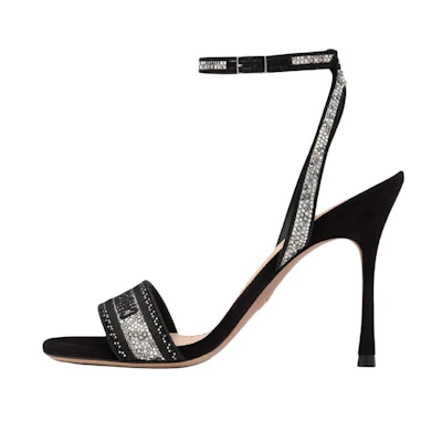 (W) Dior Dway Slide 'Black Crystal'