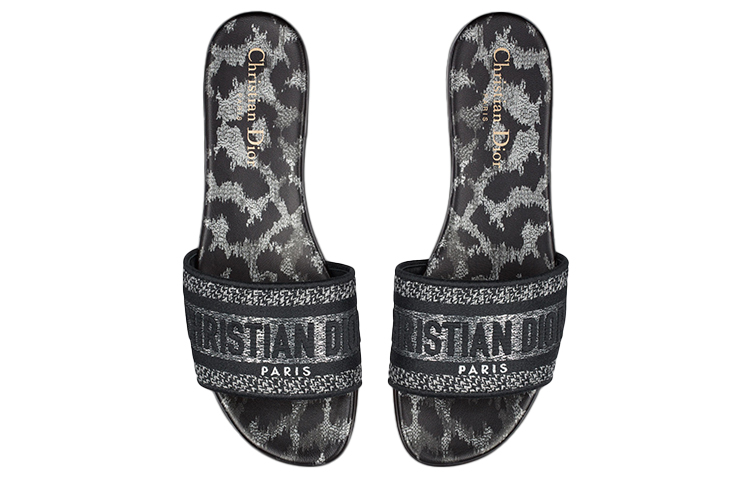 (W) Dior Dway Slide 'Black Grey' 圖 3