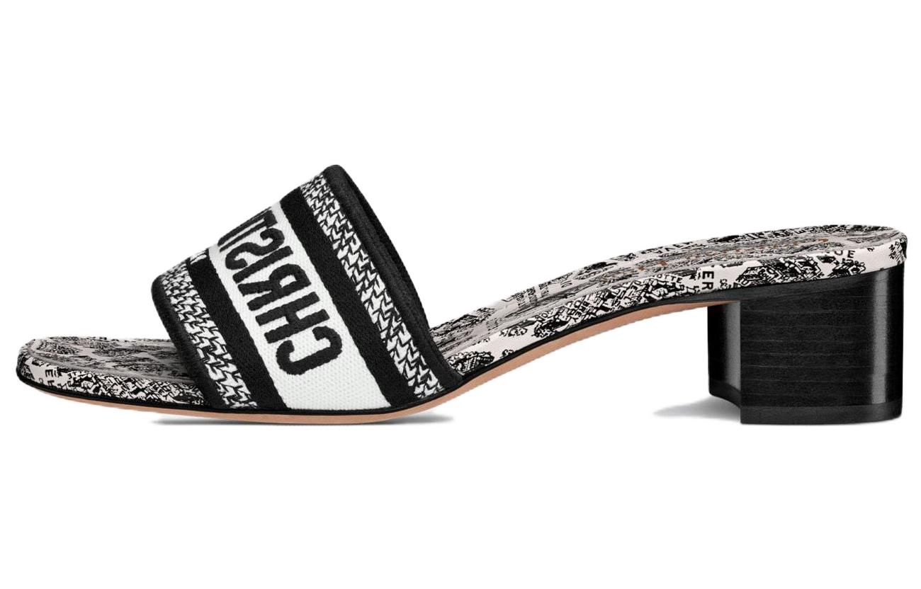 (Women) Dior Dway Slide 'Black White' KCQ244KPY_S15W